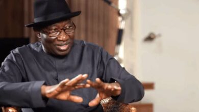Former President Goodluck Ebele Jonathan .